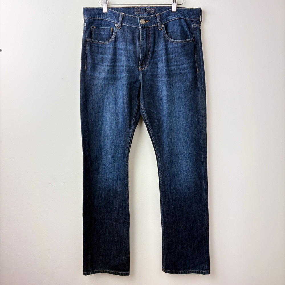 DL1961 Vince Casual Straight Mens 34 Dark Blue Waterville 360 Comfort‎ Jeans